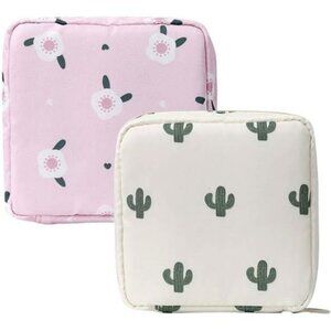 2pcs mini makeup bag small cosmetic pouch travel toiletry organizer coin purse